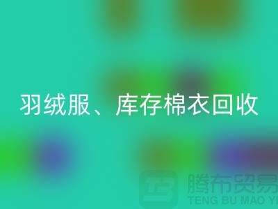 服裝尾貨回收公司:羽絨服、庫存棉衣和連衣服的環保再生