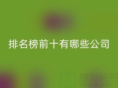 家紡輔料回收廠家排名榜前十有哪些公司